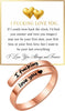 I Fcking Love You Ring For Women, Open Adjustable Stainless Steel Engraved Heart Spiral Wrap Twist Vintage Promise Rings Inspirational Jewelry for - I Love You Rose Gold #2