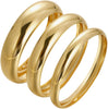 Chunky Gold Bangle Bracelets for Women with Dainty 14k Gold Plated Big Stackable Bangles Set Statement Cuff Bracelet Stack Fashion Jewelry Gifts - 3 Thick gold bangles
