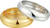 Chunky Gold Bangle Bracelets for Women with Dainty 14k Gold Plated Big Stackable Bangles Set Statement Cuff Bracelet Stack Fashion Jewelry Gifts - 2 Silver & gold chunky bangles