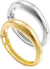 Chunky Gold Bangle Bracelets for Women with Dainty 14k Gold Plated Big Stackable Bangles Set Statement Cuff Bracelet Stack Fashion Jewelry Gifts - 2 Silver & gold bangles