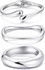 Chunky Gold Bangle Bracelets for Women with Dainty 14k Gold Plated Big Stackable Bangles Set Statement Cuff Bracelet Stack Fashion Jewelry Gifts - A1-silver
