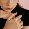 Fidget Spinner Ring for Women - Just Breathe Inspirational Hope Rings, Stainless Steel Anxiety Women's Ring for Stress Relief, Thumb Rotating Rings - view 3