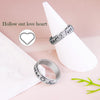 Fidget Spinner Ring for Women - Just Breathe Inspirational Hope Rings, Stainless Steel Anxiety Women's Ring for Stress Relief, Thumb Rotating Rings - view 6