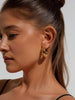 10 Pairs Chunky Gold Hoop Earrings for Women, Trendy Set - view 5