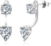 2.6Ct Moissanite Earring Jacket for Studs Drop Diamond Earrings for Women - main view