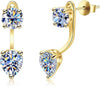 2.6Ct Moissanite Earring Jacket for Studs Drop Diamond Earrings for Women - 14K Gold