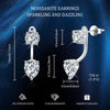 2.6Ct Moissanite Earring Jacket for Studs Drop Diamond Earrings for Women - view 4