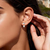 2.6Ct Moissanite Earring Jacket for Studs Drop Diamond Earrings for Women - view 6