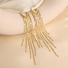 Long Gold Dangle Earrings for Women, 14K Plated Tassel Earring - view 6