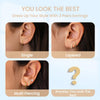 Small Gold Huggie Hoop Stud Earrings for Women Ear Stack Set - view 4