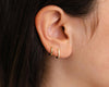 Small Gold Huggie Hoop Stud Earrings for Women Ear Stack Set - view 7