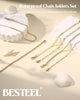 Ankle Bracelets for Women 14K Gold Plated Anklets Set - view 5