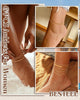 Ankle Bracelets for Women 14K Gold Plated Anklets Set - view 2