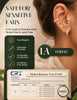 14K Gold Plated Flat Back Earrings - Surgical Stainless Steel Stud Hoop Earrings for Women Cute Stud Earring Set Small Huggie Hoops Cartilage Earring - view 3