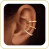 3Pcs Ear Cuffs Non Piercing for Women, Dainty Clip on Earrings - 01-Gold Ear Cuff