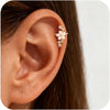 3Pcs Ear Cuffs Non Piercing for Women, Dainty Clip on Earrings - 1pair-flower