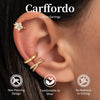 3Pcs Ear Cuffs Non Piercing for Women, Dainty Clip on Earrings - view 2