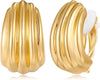 Chunky Clip On Earrings for Women Fashion Jewelry - main view