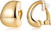 Chunky Clip On Earrings for Women Fashion Jewelry - Chunky-Gold