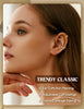 4 Pairs Ear Cuffs Non Piercing - 14K Gold Plated Ear Cuff Earrings for Women Ear Cuff for Non Pierced Ears Clip on Cartilage Earring Adjustable Fake - view 2