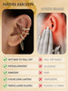 Ear Cuffs Non Piercing Chunky/Thin 14K Gold Plated Ear Cuff Earrings for Women Dainty Cuff for Non Pierced Ears Gold Clip on Cartilage Earring Fake - view 5