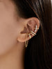 Ear Cuffs Non Piercing Chunky/Thin 14K Gold Plated Ear Cuff Earrings for Women Dainty Cuff for Non Pierced Ears Gold Clip on Cartilage Earring Fake - view 3