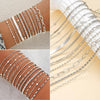 47pcs Gold Jewelry Set With 3 PCS Necklace, 11 PCS Bracelet, 20pcs Hoop Stud Earrings, 7pcs rings set For Women For Birthday Gifts - view 4