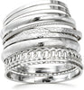 Gold Bangle Bracelets for Women Indian Bangles Stackable Set with Multi Layer Textured 18K Gold Plated Chunky Bracelets Boho Jewelrys Set - C-silver-10PCS Chunky bangle