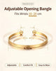 Gold Bangle Bracelets for Women Indian Bangles Stackable Set with Multi Layer Textured 18K Gold Plated Chunky Bracelets Boho Jewelrys Set - view 3