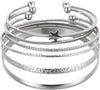 Gold Bangle Bracelets for Women Indian Bangles Stackable Set with Multi Layer Textured 18K Gold Plated Chunky Bracelets Boho Jewelrys Set - silver-star