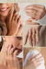 Gold Rings for Women, Chunky 14K Gold Plated Dainty Stackable Rings Trendy Statement Pinky Thumb Rings Engagement Eternity Wedding Band Ring Stacking - view 6