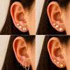 68 Pcs Gold Jewelry Set for Women with 7 Necklace, 17 Bracelet, 5 Hoop Earrings, 15 Stud Earrings, 24 Knuckle Rings for Women Jewelry Set for Women - view 4