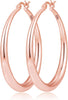 Gold Hoops Earrings for Women Chunky - 30MM Rose Gold