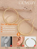 Gold Hoops Earrings for Women Chunky - view 4