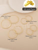 Gold Hoops Earrings for Women Chunky - view 7