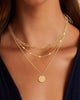 Layered Gold Necklace for Women, 14K Gold Plated Necklace Stack for Women, Dainty Adjustable Gold Necklace Set - view 2