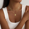 Layered Gold Necklace for Women, 14K Gold Plated Necklace Stack for Women, Dainty Adjustable Gold Necklace Set - view 4