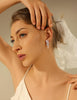 Clip on Earrings for Women Cubic Zirconia Long Tassel Dangle Drop Earrings Non Pierced Earrings for Women Jewelry Gifts Wedding Party - view 5