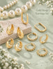 9 Pairs Small Gold/Silver Hoop Earrings Set for Women - view 2