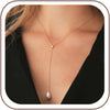 Gold Pearl Necklaces for Women Wedding Bridesmaid Jewelry Gifts with 14K Gold Plated Dainty Necklace Daisy Round Pearl Choker Necklace Layered Pearl - Gold-Y-shaped Pearl with CZ