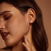 Pearl Earrings 14k Gold Plated Daisy Flower Stud Earrings for Women Ball Stud Flat Back Earring Statement Earring Trendy Jewelry Gift for Women - view 4