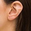 20G Tiny Flat Back Earrings for Women - 14K Gold/Silver Plated Small Flat Back Stud Earrings Cartilage Helix Piercing Jewelry - view 2