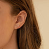 20G Tiny Flat Back Earrings for Women - 14K Gold/Silver Plated Small Flat Back Stud Earrings Cartilage Helix Piercing Jewelry - view 3