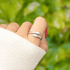 To My Hug Ring by Hope Rings – Inspirational 304 Stainless Steel Jewelry with “Always With You” Message – Adjustable Ring for Women - view 3