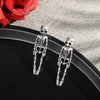 Earrings Skeleton Skull Dangle Boo Ghost Witch Tassel Terror Knife Earrings - view 5