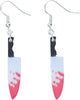 Earrings Skeleton Skull Dangle Boo Ghost Witch Tassel Terror Knife Earrings - view 7