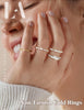 Gold Stackable Rings for Women Engagement Wedding Bands - view 2