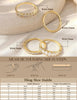 Gold Stackable Rings for Women Engagement Wedding Bands - view 3