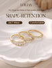 Gold Stackable Rings for Women Engagement Wedding Bands - view 5