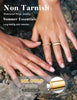 Gold Stackable Rings for Women Engagement Wedding Bands - view 6